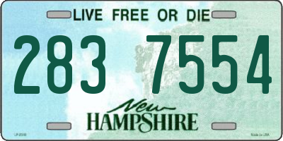 NH license plate 2837554