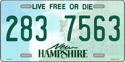 NH license plate 2837563