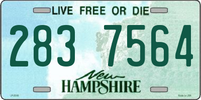 NH license plate 2837564