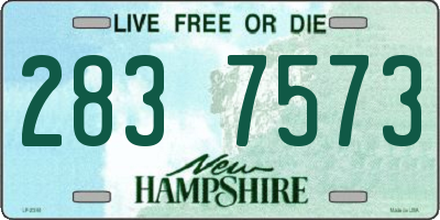 NH license plate 2837573