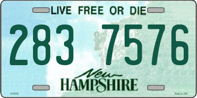 NH license plate 2837576