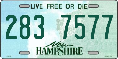 NH license plate 2837577