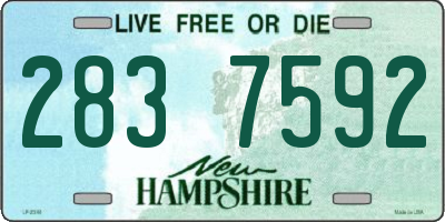 NH license plate 2837592