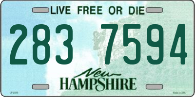 NH license plate 2837594