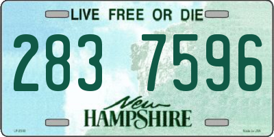 NH license plate 2837596