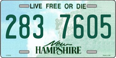 NH license plate 2837605
