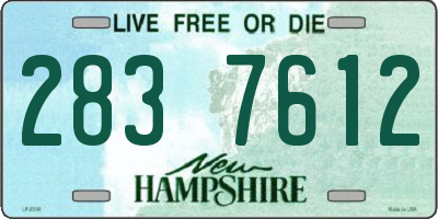 NH license plate 2837612