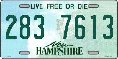 NH license plate 2837613