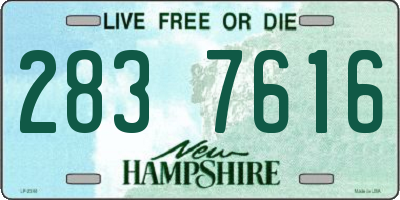 NH license plate 2837616