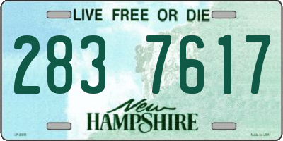NH license plate 2837617