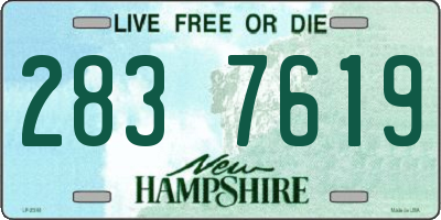 NH license plate 2837619