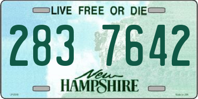 NH license plate 2837642