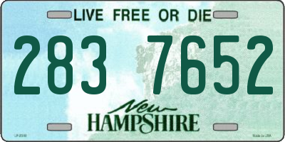 NH license plate 2837652