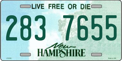 NH license plate 2837655