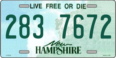 NH license plate 2837672
