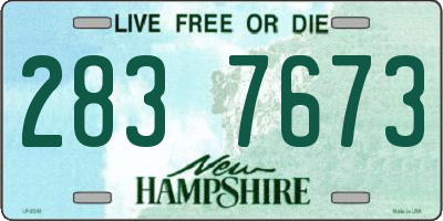 NH license plate 2837673