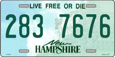 NH license plate 2837676