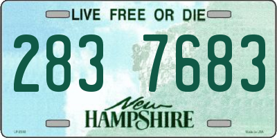 NH license plate 2837683