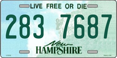 NH license plate 2837687