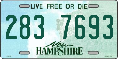 NH license plate 2837693