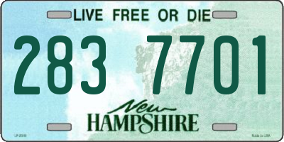 NH license plate 2837701