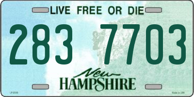 NH license plate 2837703