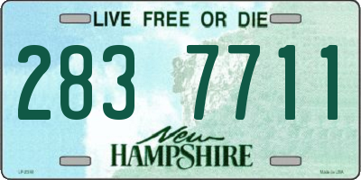 NH license plate 2837711