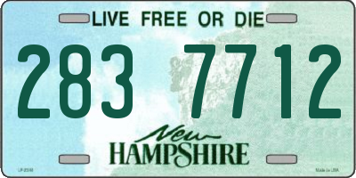 NH license plate 2837712