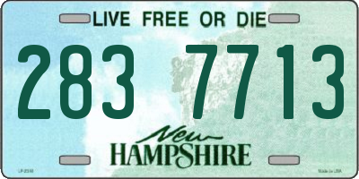NH license plate 2837713