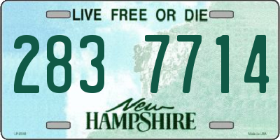 NH license plate 2837714