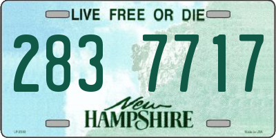 NH license plate 2837717