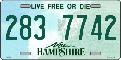 NH license plate 2837742