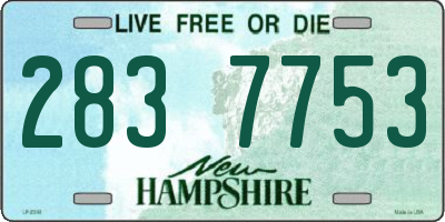 NH license plate 2837753