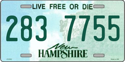 NH license plate 2837755
