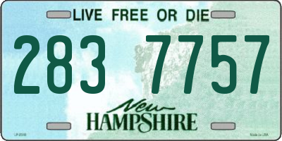 NH license plate 2837757