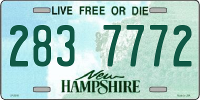 NH license plate 2837772