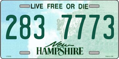 NH license plate 2837773