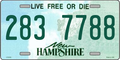 NH license plate 2837788