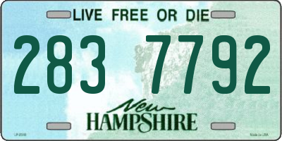 NH license plate 2837792