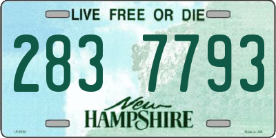 NH license plate 2837793