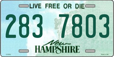 NH license plate 2837803