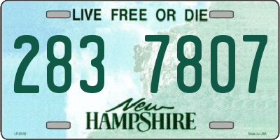 NH license plate 2837807