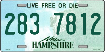 NH license plate 2837812