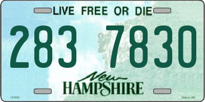 NH license plate 2837830