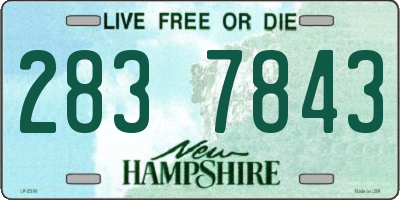 NH license plate 2837843