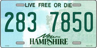 NH license plate 2837850