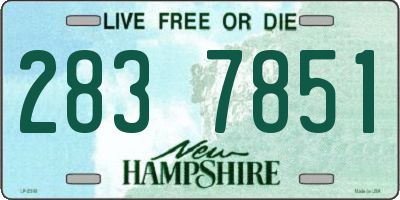 NH license plate 2837851
