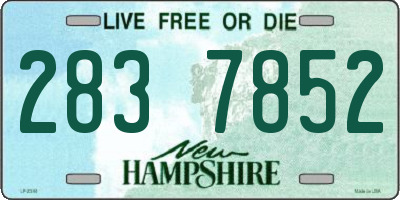 NH license plate 2837852
