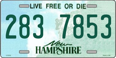 NH license plate 2837853
