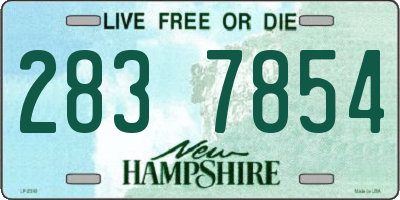 NH license plate 2837854